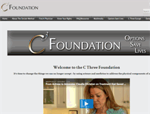 Tablet Screenshot of cthreefoundation.org
